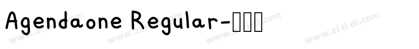 Agendaone Regular字体转换 Agendaone Regular字体转换